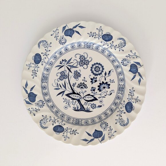 🇬🇧 Vintage Johnson Brothers Nordic Blue Dinner Plate Made In England - Picture 1 of 7